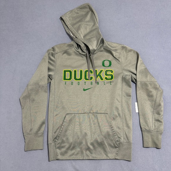 Nike Other - Nike Oregon Ducks Football Therma-FIT Hoodie Pullover NCAA Gray Mens Size Small
